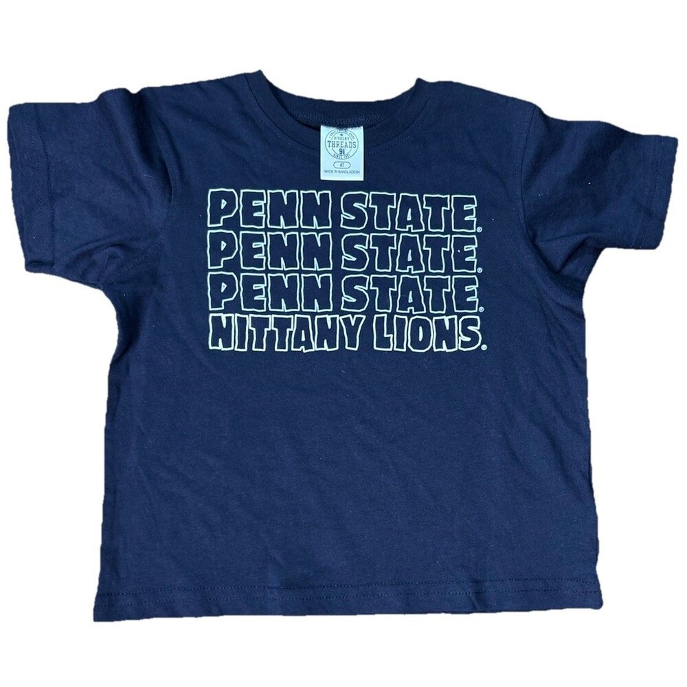 Penn State Nittany Lions NCAA Toddler Boys Logo Graphic T-Shirt Size 4T  New Blu